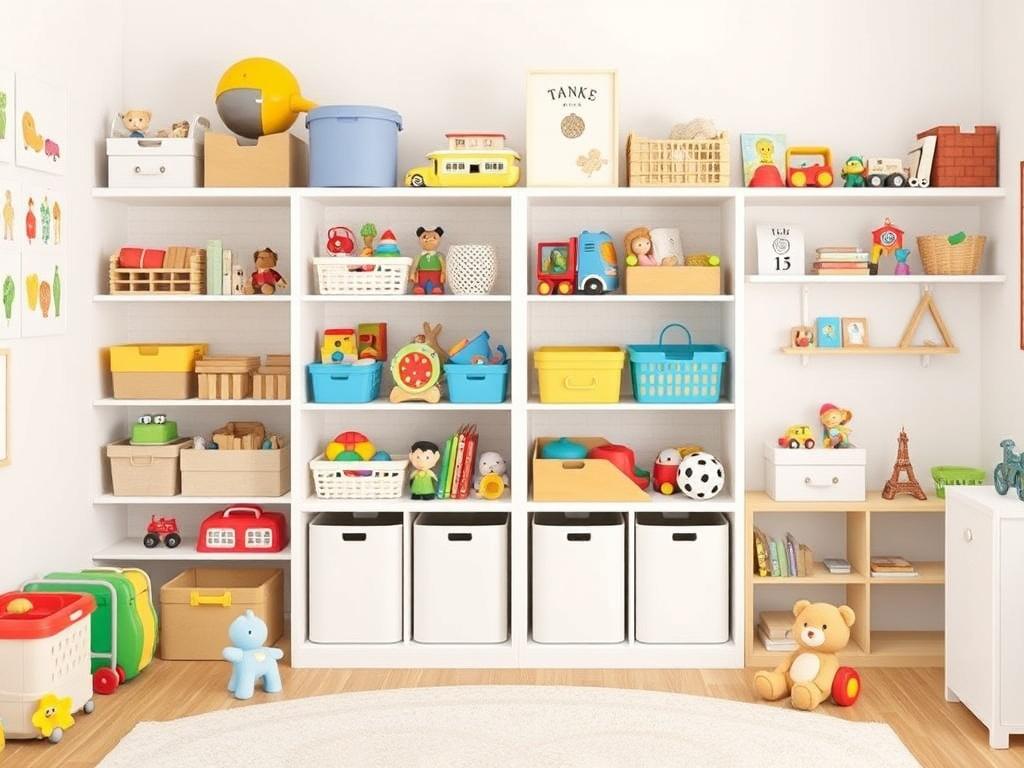     Organización de Juguetes en Habitaciones Infantiles. Ejemplos visuales y mapas de habitación (plantillas)