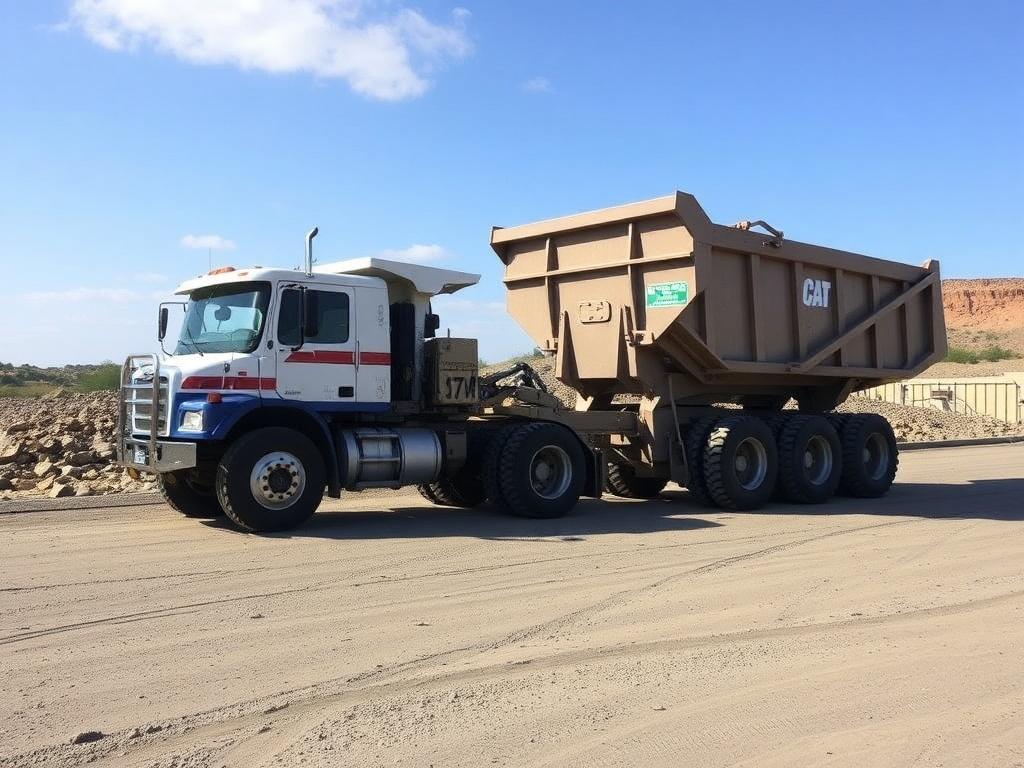 Articulated dump truck versus rigid dump truckфото
