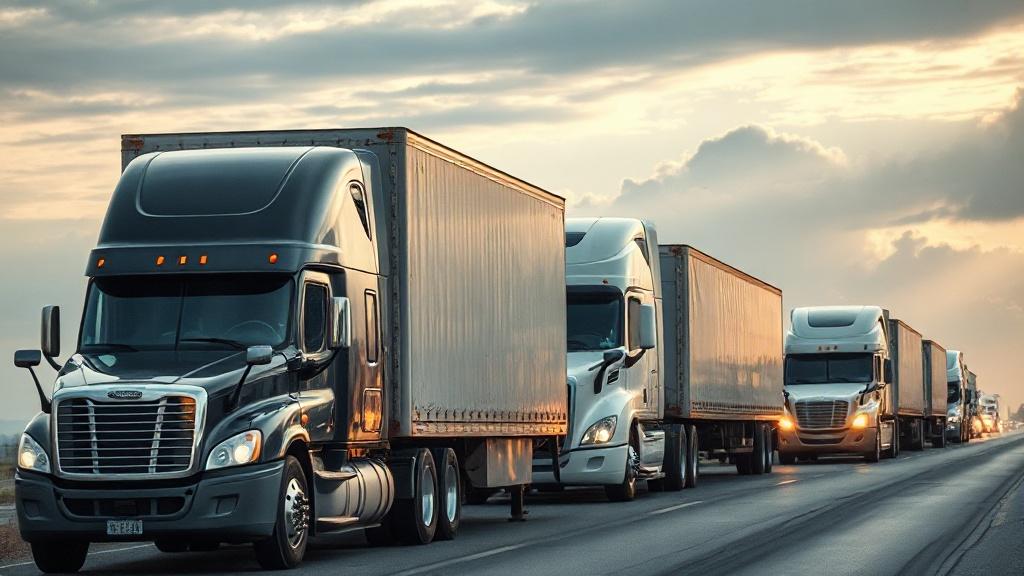 Freight transportation by trucks. Freight transportation by trucks.фото